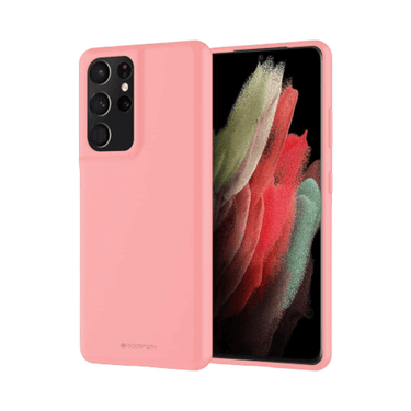 Samsung Galaxy S22 Ultra 5G Compatible Case Cover With Soft Jelly-Pink